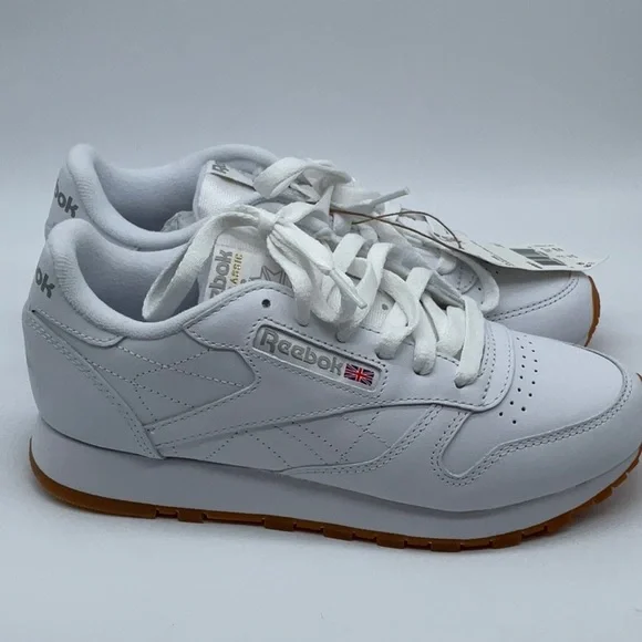 Reebok Classic Leather Shoes Woman’s White - Picture 6 of 9